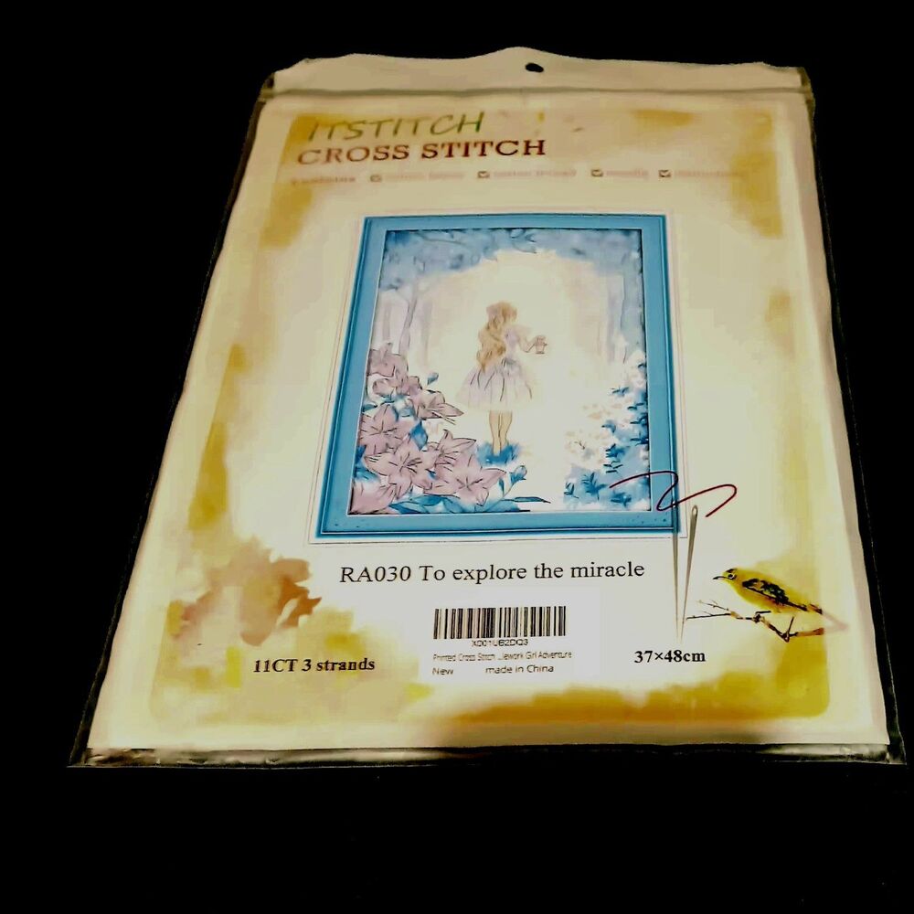 Fairy Cross Stitch Kit Alice In Wonderland Craft Cottagecore Y2k Art New Sealed